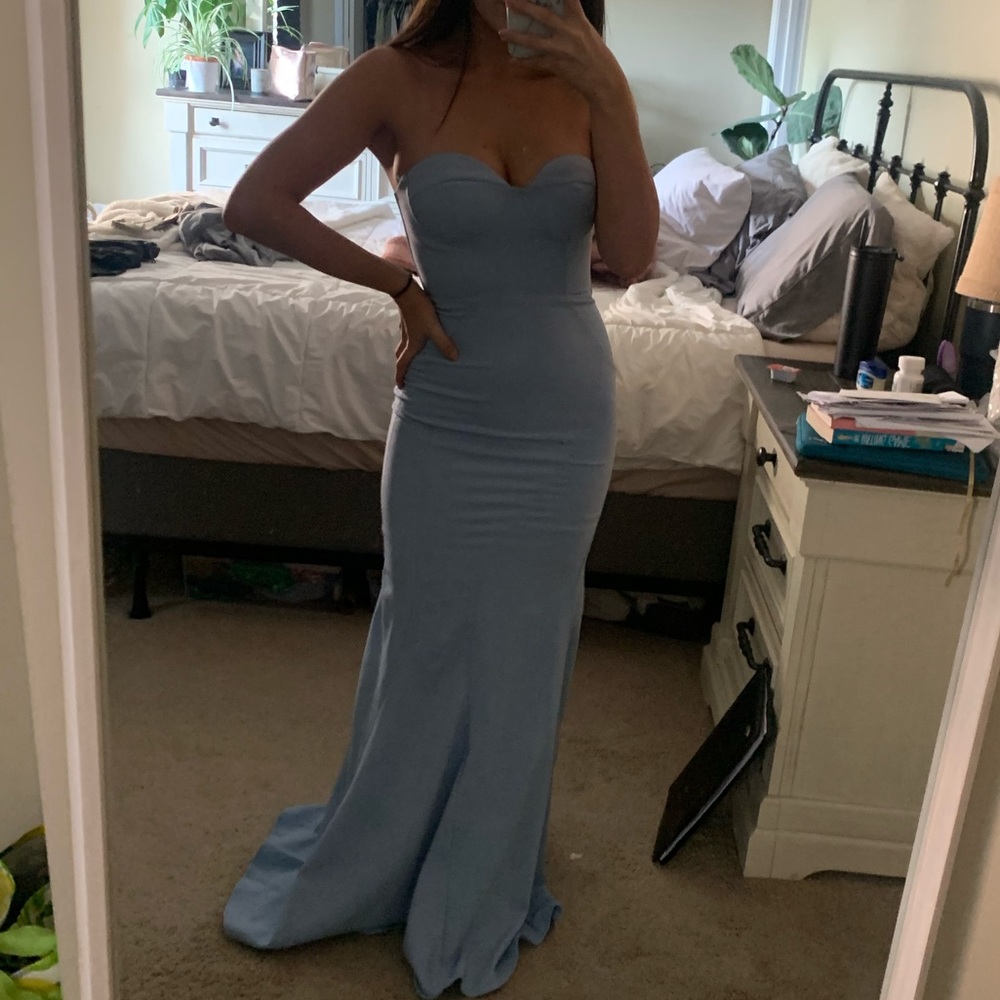 Lulus Light Blue Gown